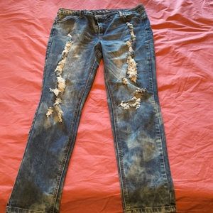 13-14 ripped jeans